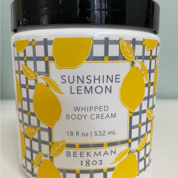 Beekman 1802 Sunshine lemon whipped body cream 18 fl oz - Picture 2 of 5
